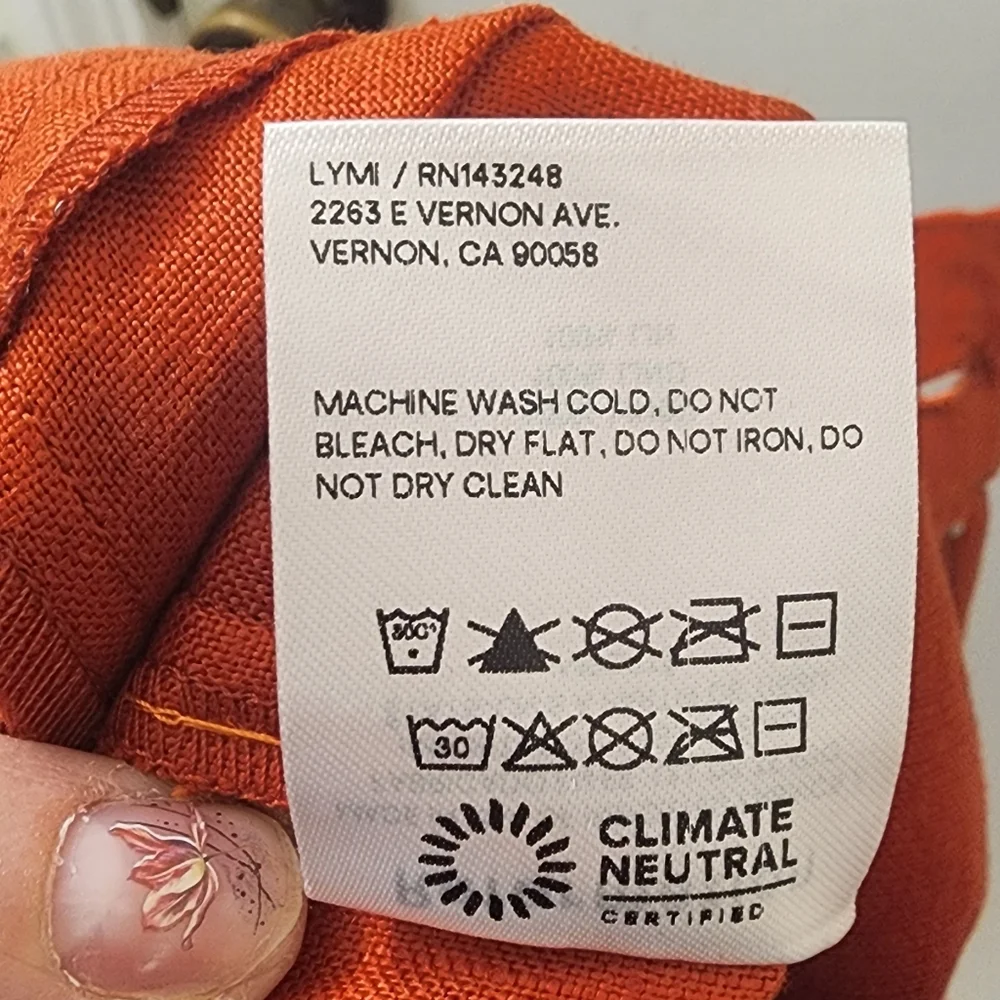 Reformation Women's Pants, Size‎ 0, 100 % Linen.